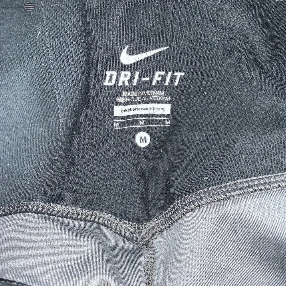 NIKE Dryfit Black and Grey Stripe 7/8 length Pants